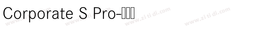 Corporate S Pro字体转换